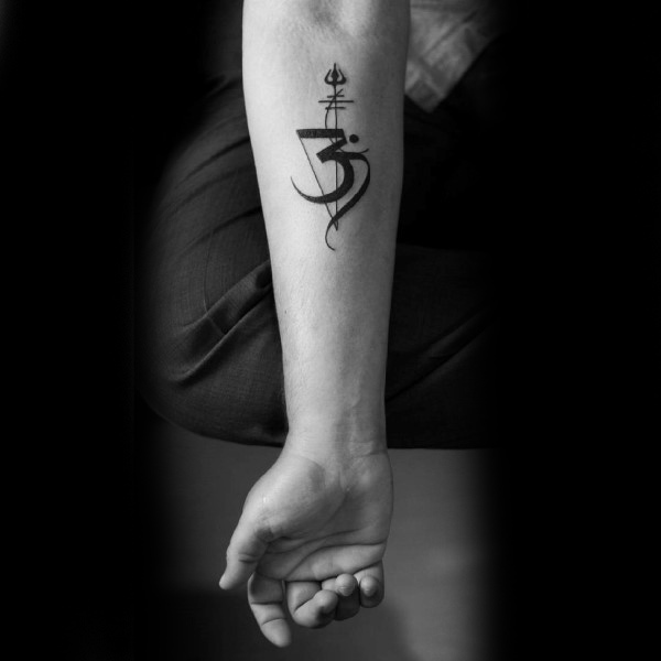 om tattoo on arm for men and women