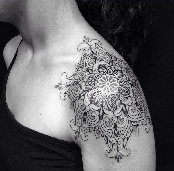 shoulder tattoos for women mandala tattoo ideas