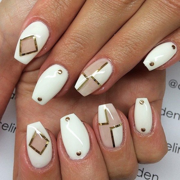 white nail design ideas creative nail art
