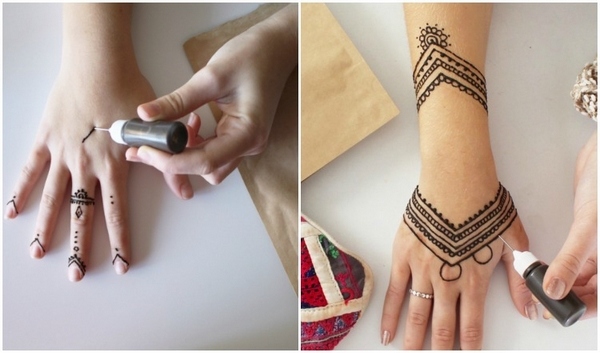 DIY henna paste recipe instructions easy patterns