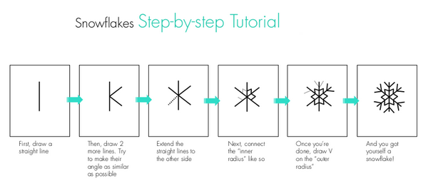 DIY snowflake nail art tutorial step by step
