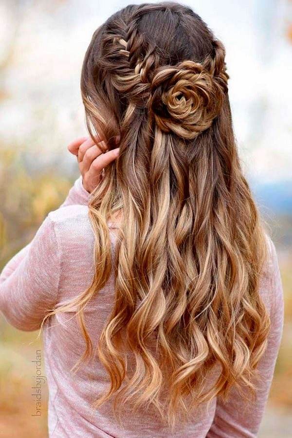 bridesmaid-hairstyles-half-up-half-down-with-curls-and-braids