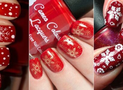 christmas-new-year-manicure-ideas-with-snowflakes