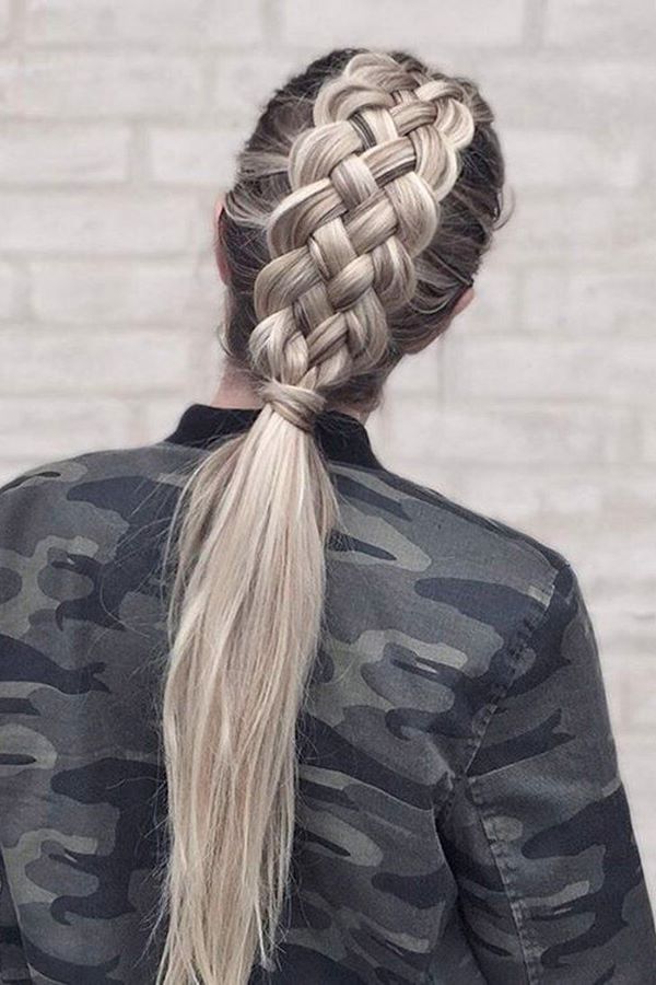 cool braided ponytail vikings inspired hairstyles for women