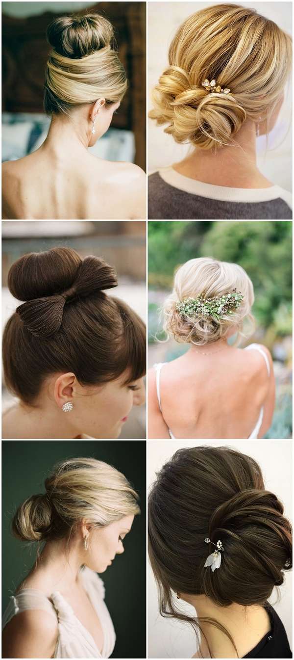hairstyles for bridesmaids high low bun
