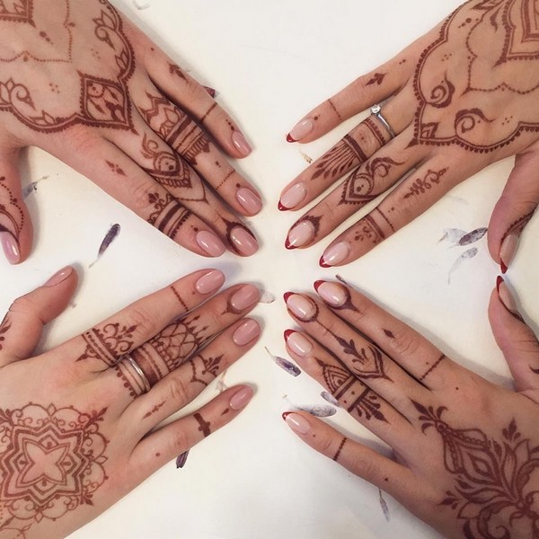 hand mehndi bridal party ideas henna drawings