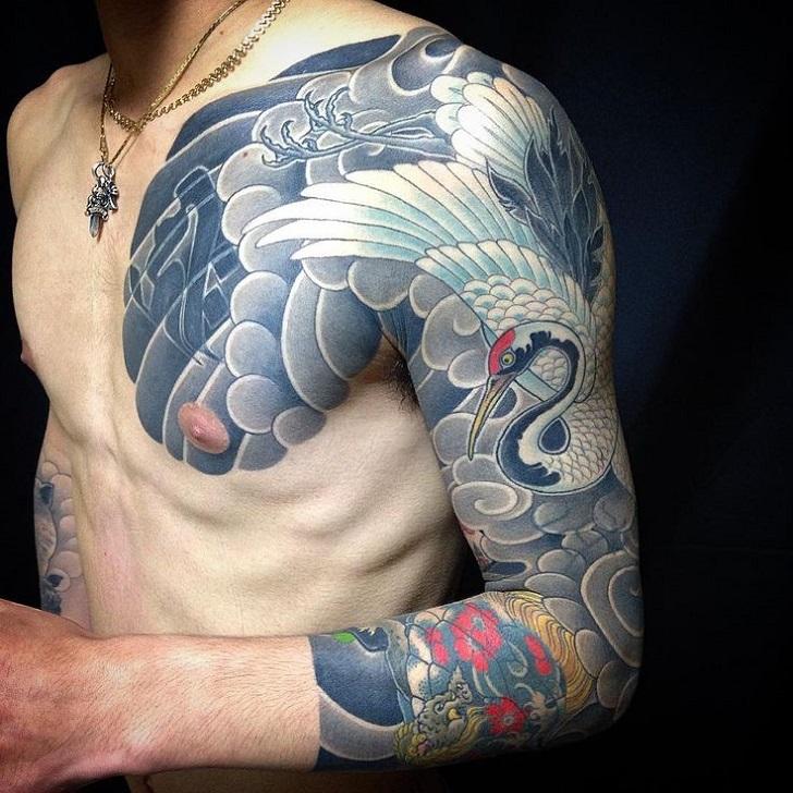 irezumi japanese sleeve chest tattoos