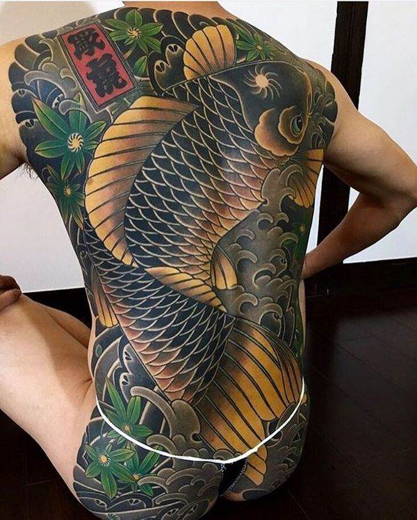 japanese back tattoo koi fish meaning
