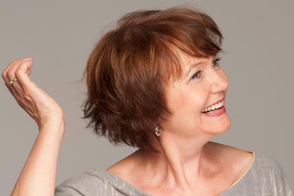 layered haircut for older women