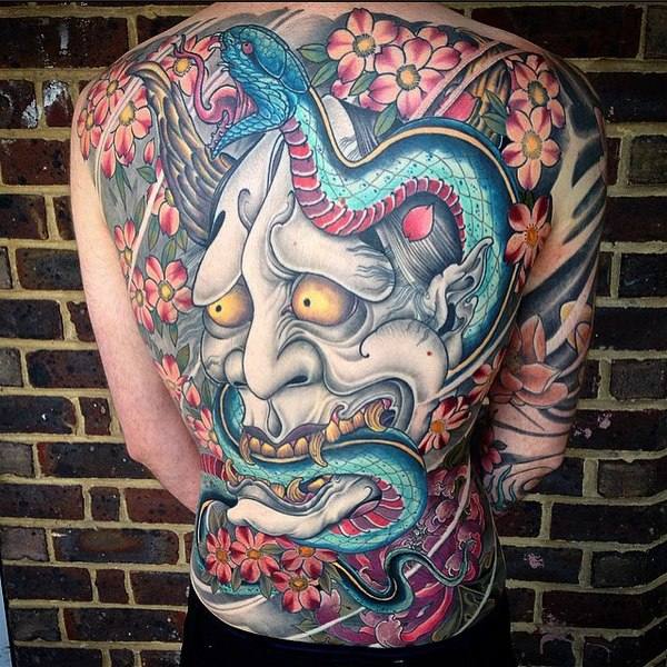 oni-japanese-mask-back-tattoo