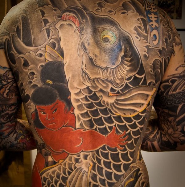 traditional Japanese tattoo symbols kintaro