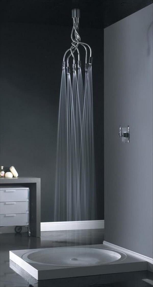 Rain shower head in modern bathrooms for ultimate bathing ...