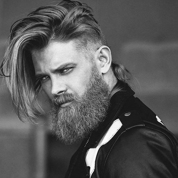 viking style undercut hairstyle for men