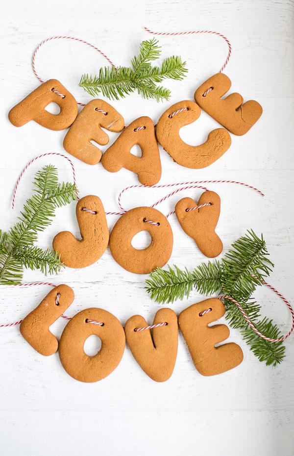 How to make Christmas gingerbread cookies garland ideas