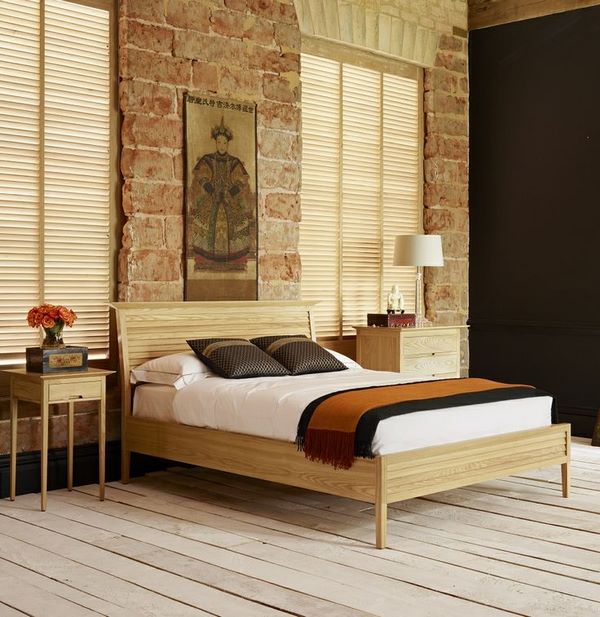 Solid wood bed frame ideas bedroom furniture 