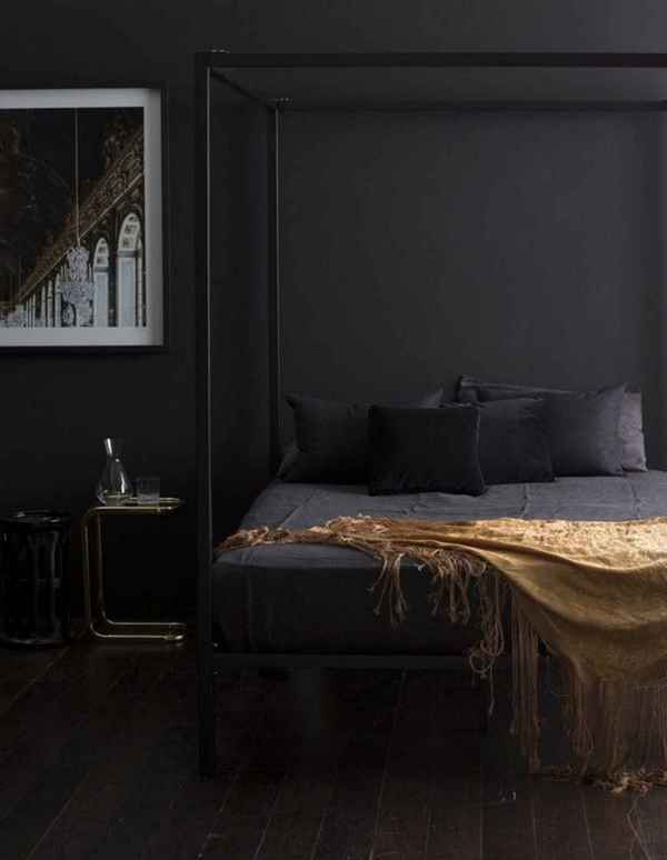 bedroom design in dark colors bachelor pad ideas