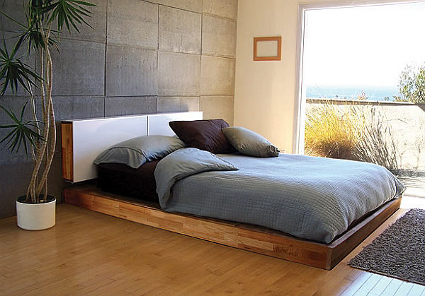 contemporary bedroom furniture platform bed