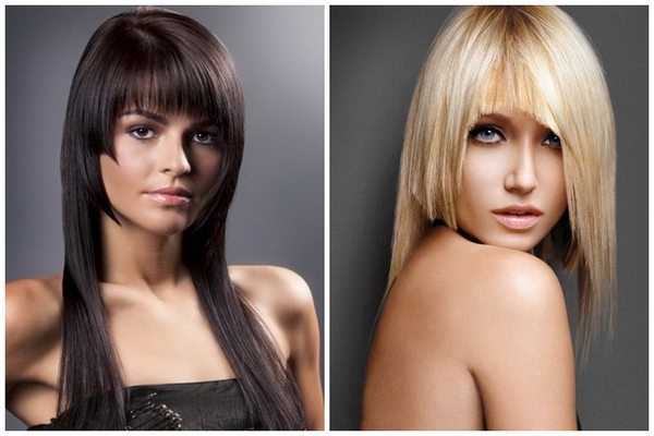 fashionable haircuts for long hair with asymmetric line
