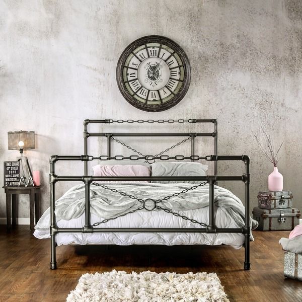 industrial bedroom furniture ideas industrial style decor with pipe bed
