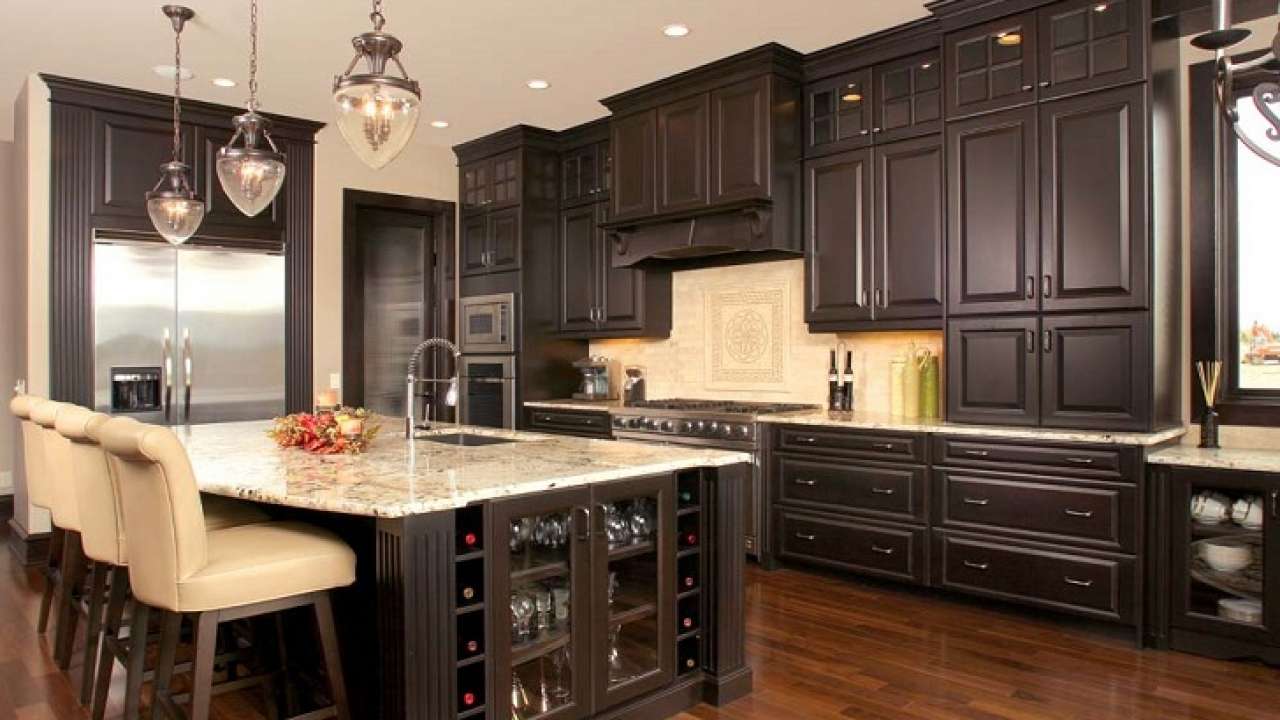 Espresso Kitchen Cabinets Trendy Color For Your Kitchen Furniture