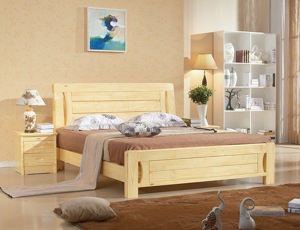 pine wood bed modern wood furniture ideas
