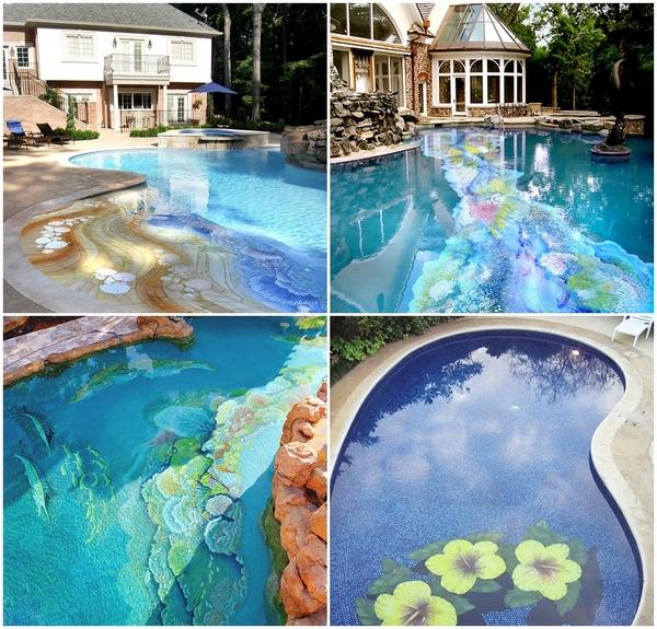 amazing pool mosaics designs backyard decor ideas