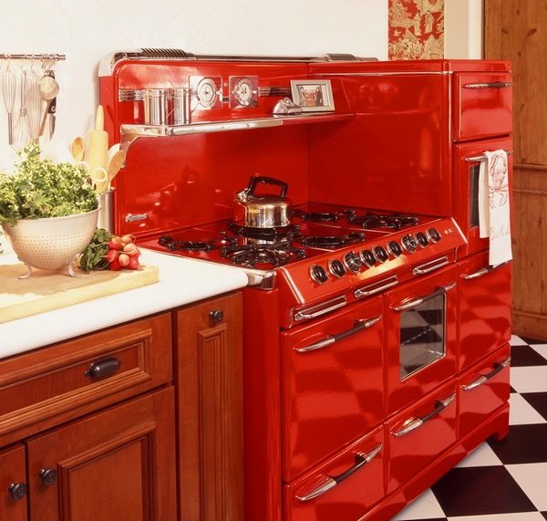 awesome vintage stove retro kitchen design ideas