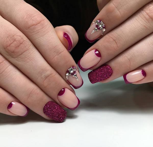 beautiful manicure design ideas moon nails
