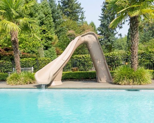 best pool slides for inground garden pools