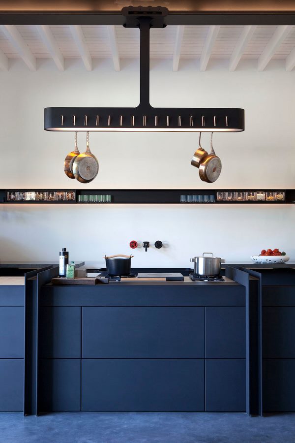 blue kitchen cabinetry modern design