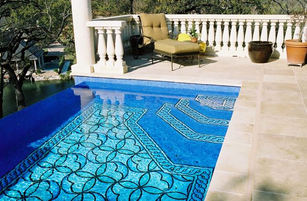 garden pool design ideas mosaic tiles ideas