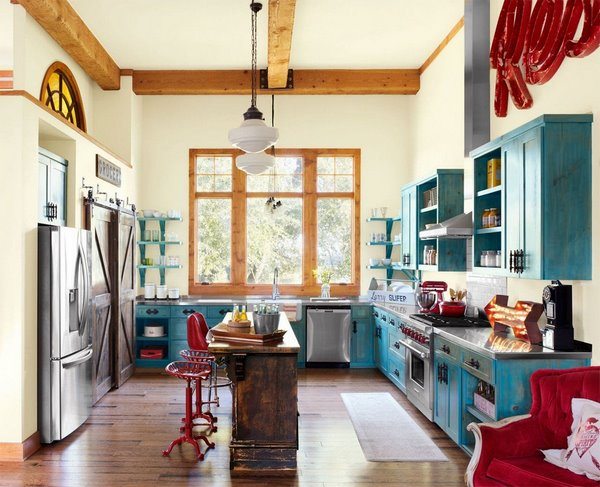 kitchen ideas retro style tractor seat stools green cabinets