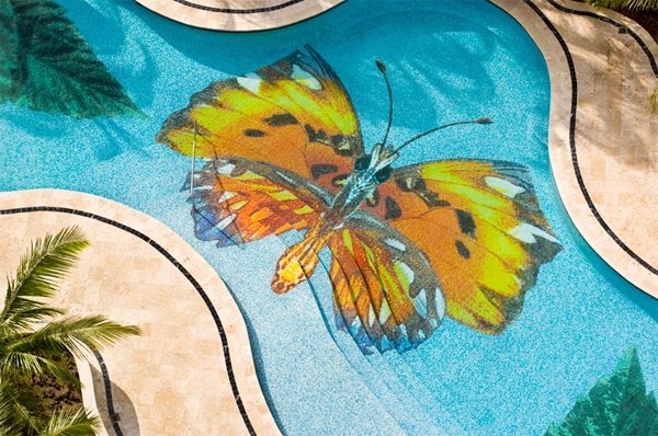 mosaic glass tile exceptional pool decoration ideas