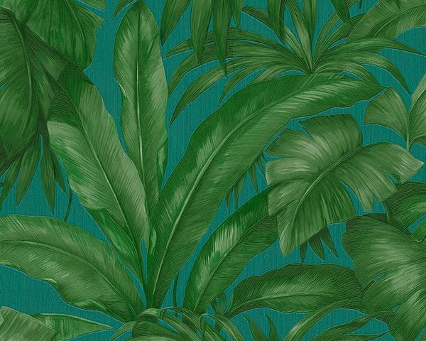 nature themed versace wallpapers green palm leaves