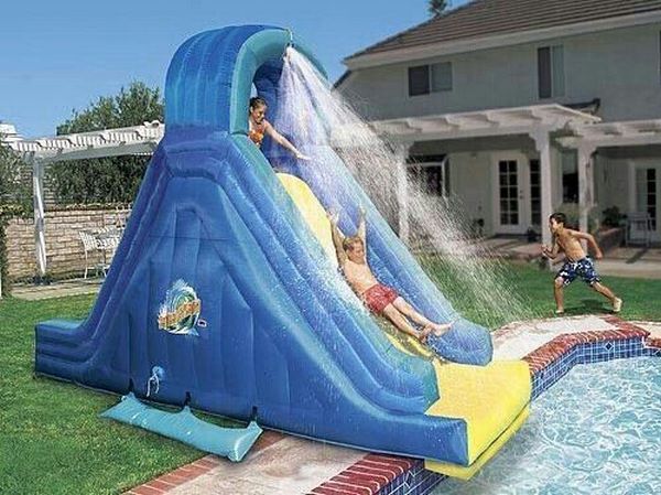 Pool Slides How To Choose The Right, Inflatable Slide Into Inground Pool