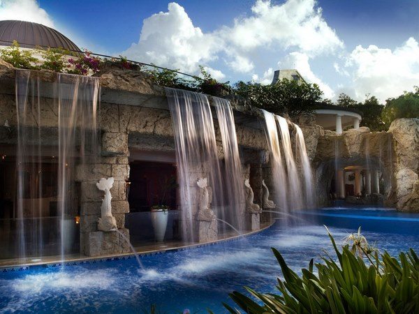 pool waterfalls and grotto amazing swimming pool designs