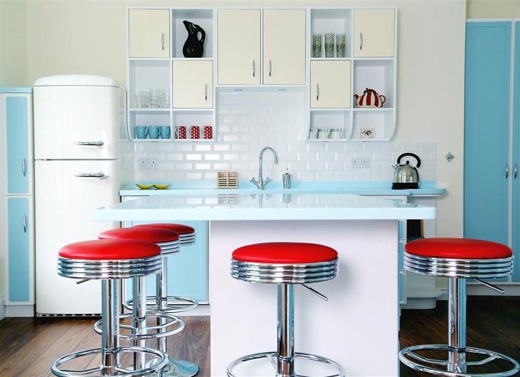 retro interiors mid centruty modern kitchen design ideas