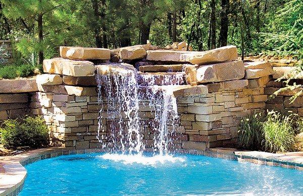 rock waterfalls for swimming pools garden landscape