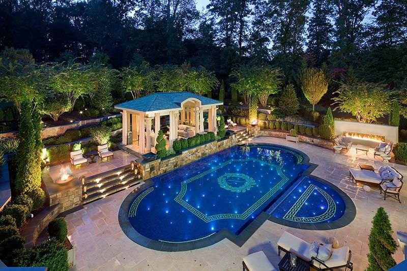 roman style pool designs garden landscape ideas