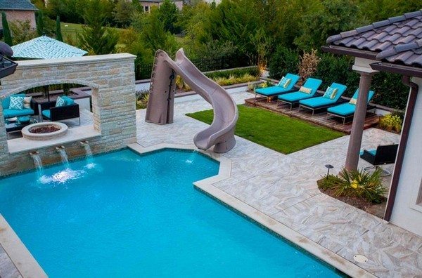 swiming pool accessories water slides ideas