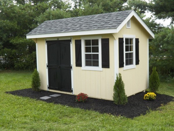 wooden storage shed outdoor structures garden rooms