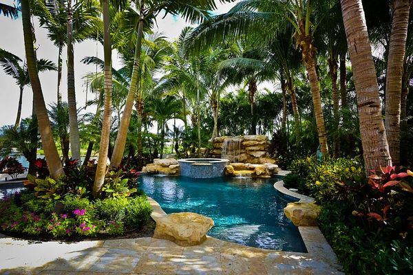 amazing tropical pool landscape design ideas