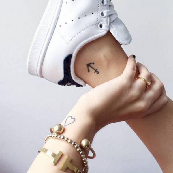 anchor ankle tattoo small tattoos ideas