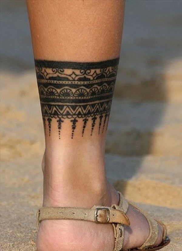 ankle tattoo ideas bracelet designs for women