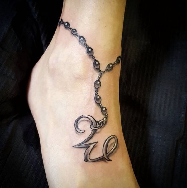 best ankle bracelet tattoos ideas
