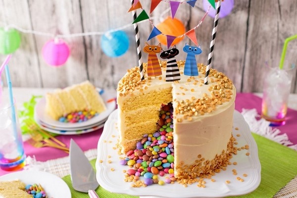 birthday party ideas theme for girls DIY smarties cake birthday party ideas theme for girls smarties cake