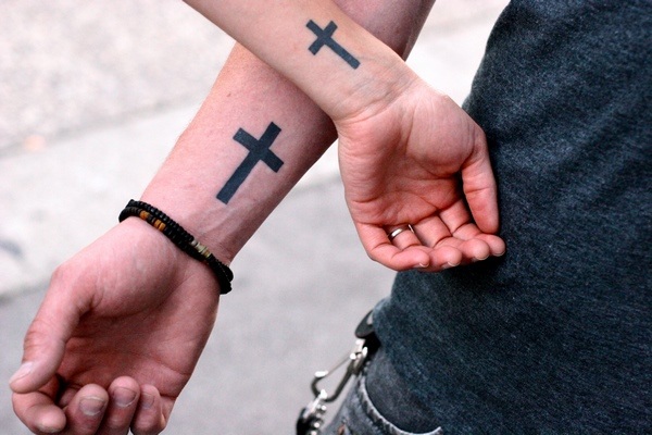 cross tattoo wrist tattoos for men and women