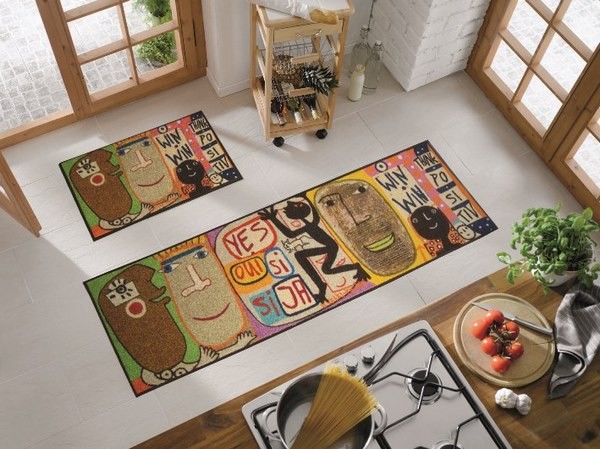fashionable area rugs and mats for your kitchen