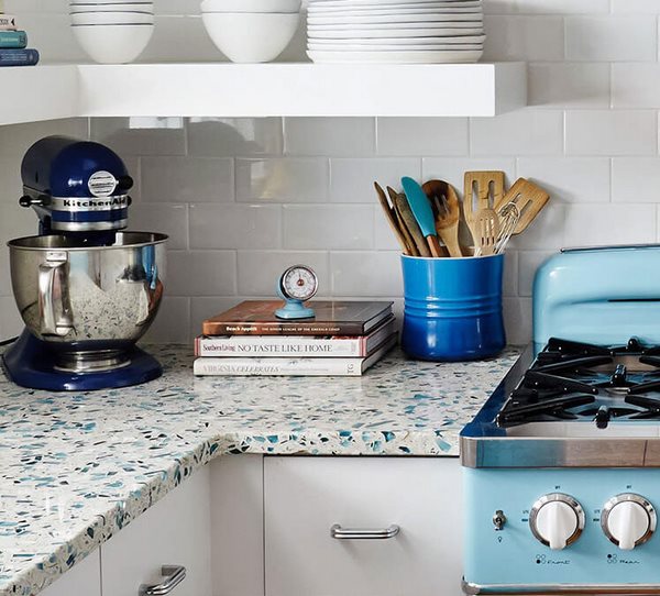 kitchen worktop ideas white subway tile backsplash