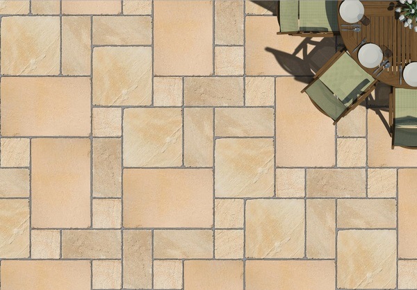 sandstone tiles patio pavers ideas backyard decor